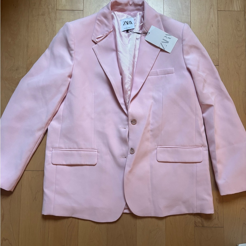 Zara Women's Soft Pink Blazer